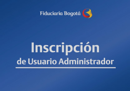 Inscripción de usuario administrador